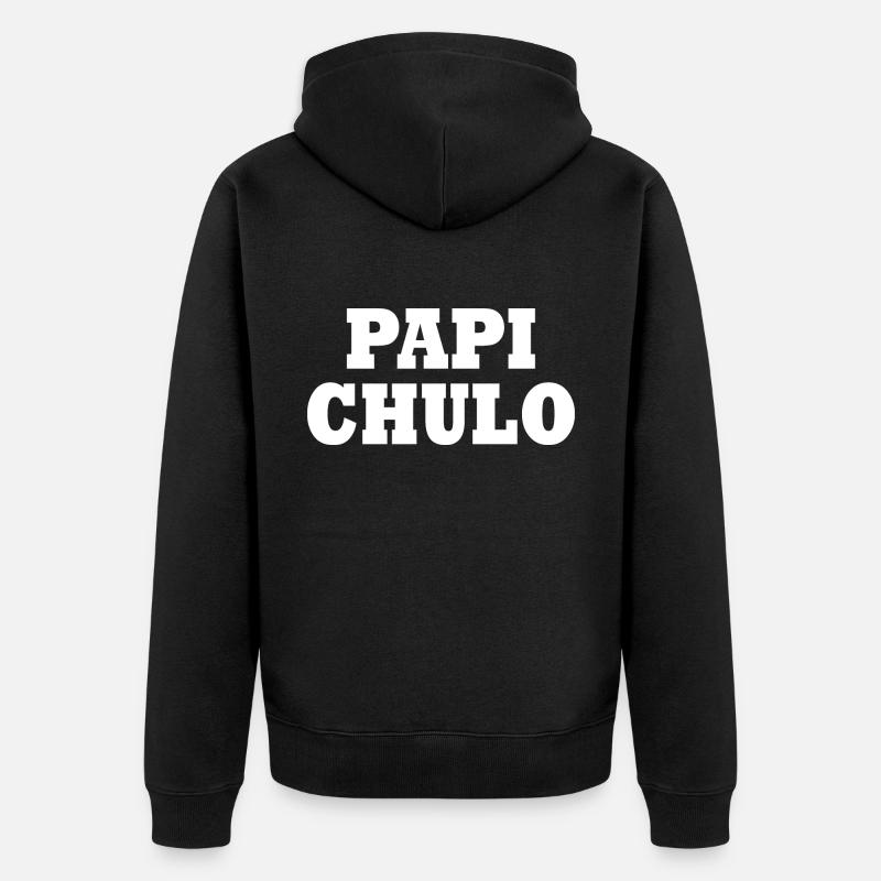 Papi chulo - Veste à capuche bio Premium Unisexe - noir