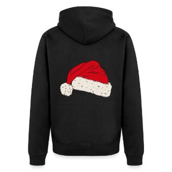 Père Noël Père Noël Père Noël - Veste à capuche bio Premium Unisexe - noir - Dos - Nico (187cm)