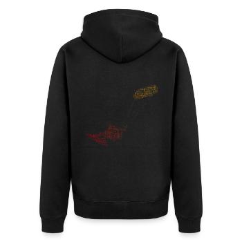 Femmes Kitesurf Hommes Kitesurf Kitesurf Kitesurf - Veste à capuche bio Premium Unisexe - noir - Dos - Nico (187cm)