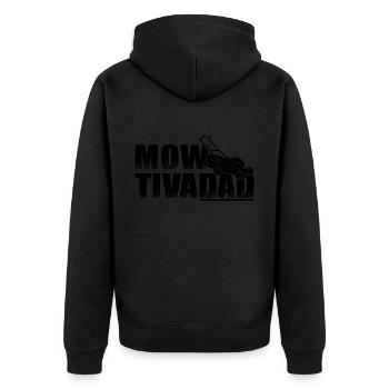 Mowtivadad - Tondeuse à gazon cadeau Papa Tracteur à gazon - Veste à capuche bio Premium Unisexe - noir - Dos - Nico (187cm)