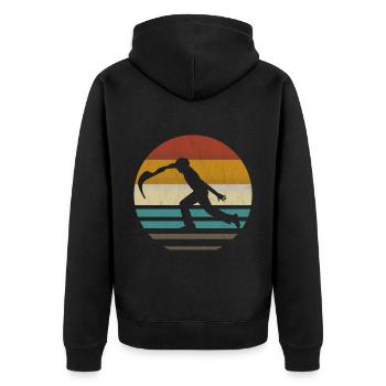 Jai Alai Sports Rétro vintage Cesta-Punta, Pelota - Veste à capuche bio Premium Unisexe - noir - Dos - Nico (187cm)
