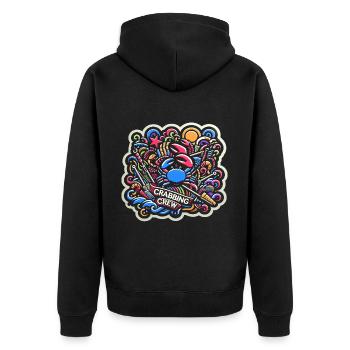 Équipage de pêche au crabe 18 - Veste à capuche bio Premium Unisexe - noir - Dos - Nico (187cm)
