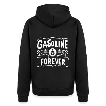 Essence Forever 16 - Veste à capuche bio Premium Unisexe - noir - Dos - Nico (187cm)