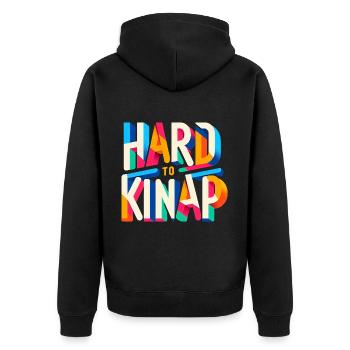 Hard to Kidnap 4 - Unisex Premium Organic Zip Hoodie - black - Back - Nico (187cm)