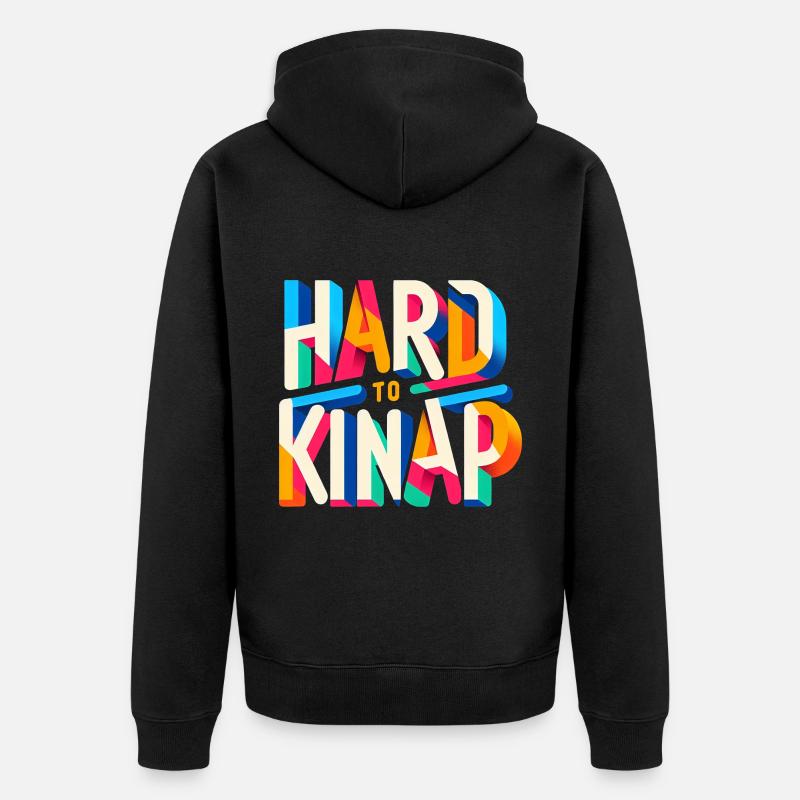 Difficile à kidnapper 4 - Veste à capuche bio Premium Unisexe - noir