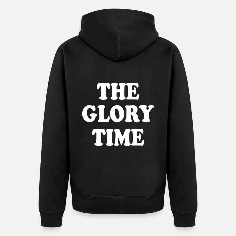 The glory time - Veste à capuche bio Premium Unisexe - noir