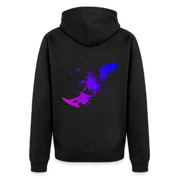Femmes Kitesurf Kitesurf Hommes Kitesurf Kitesurf - Veste à capuche bio Premium Unisexe - noir - Dos - Nico (187cm)