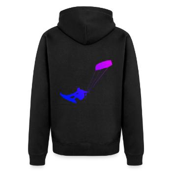 Kitesurf Kitesurfer Hommes Kitesurf Kitesurf - Veste à capuche bio Premium Unisexe - noir - Dos - Nico (187cm)