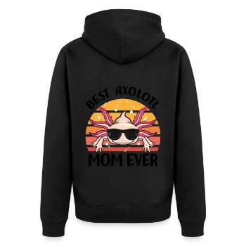 Axolotl - Veste à capuche bio Premium Unisexe - noir - Dos - Nico (187cm)