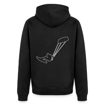 Kitesurfer Kitesurf Kitesurf Kite Kite Kite - Veste à capuche bio Premium Unisexe - noir - Dos - Nico (187cm)