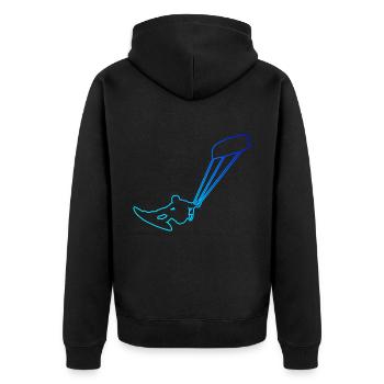 Femmes Kitesurfer Kitesurf Kitesurf Kitesurf - Veste à capuche bio Premium Unisexe - noir - Dos - Nico (187cm)