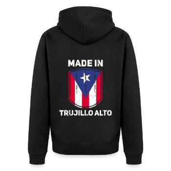 Porto Rico - Veste à capuche bio Premium Unisexe - noir - Dos - Nico (187cm)