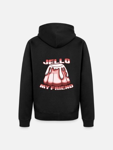 Jelly - Unisex Premium Organic Zip Hoodie - black