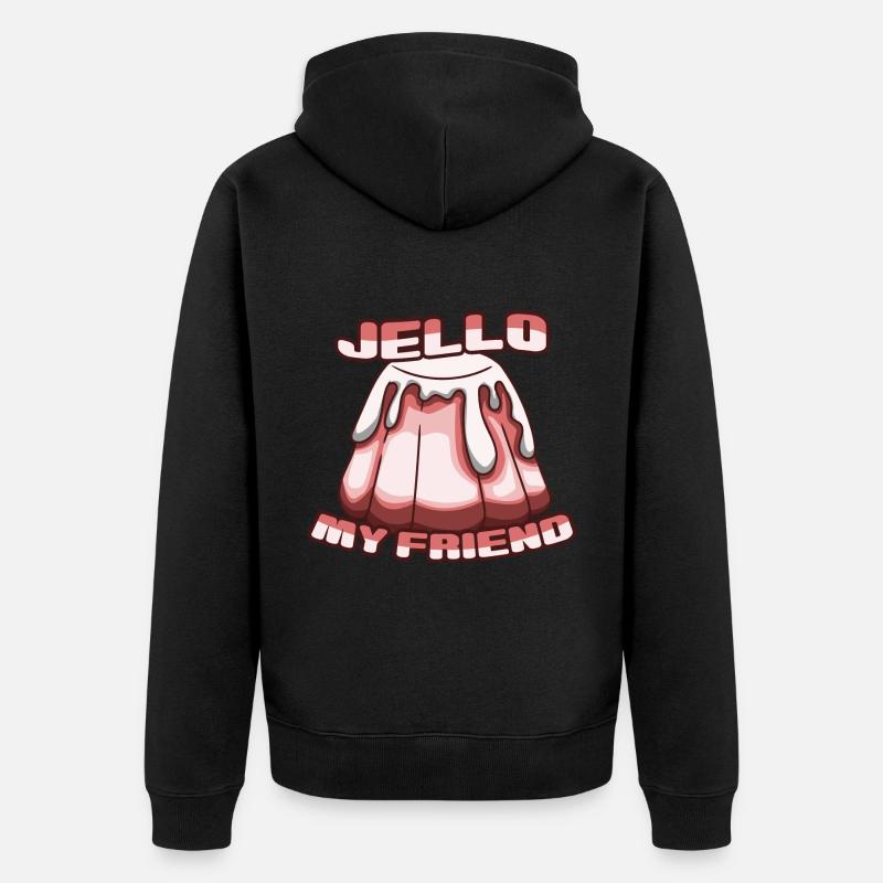 Wackelpudding - Unisex Premium Bio Zip Hoodie - Schwarz