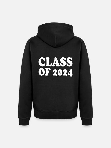Class of 2024 - Unisex Premium Organic Zip Hoodie - black