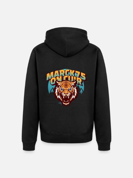 MARCK75 - Unisex Premium Organic Zip Hoodie - black