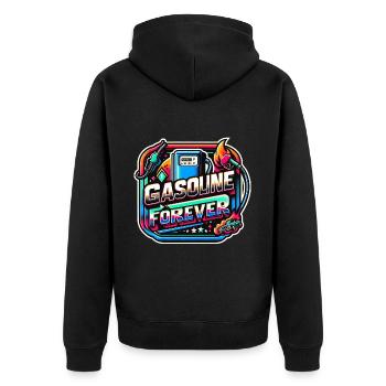Essence Forever 17 - Veste à capuche bio Premium Unisexe - noir - Dos - Nico (187cm)
