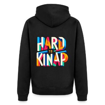 Difficile à kidnapper 4 - Veste à capuche bio Premium Unisexe - noir - Dos - Nico (187cm)