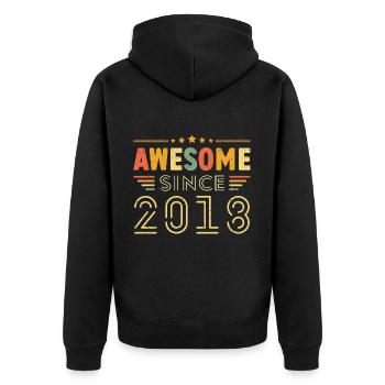 Millésime Légende 2018 Cadeau de 2018 - Né en 2018 - Veste à capuche bio Premium Unisexe - noir - Dos - Nico (187cm)
