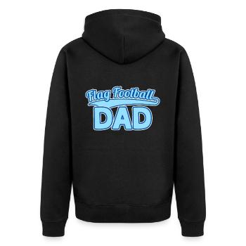 Flag Football Dad Vater - Veste à capuche bio Premium Unisexe - noir - Dos - Nico (187cm)