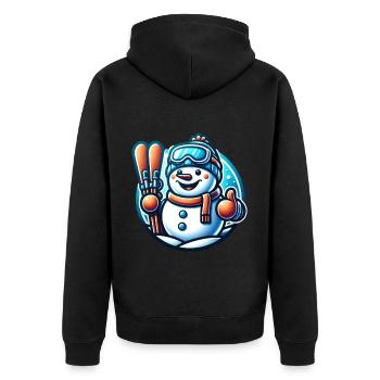 Ski bonhomme de neige - Veste à capuche bio Premium Unisexe - noir - Dos - Nico (187cm)