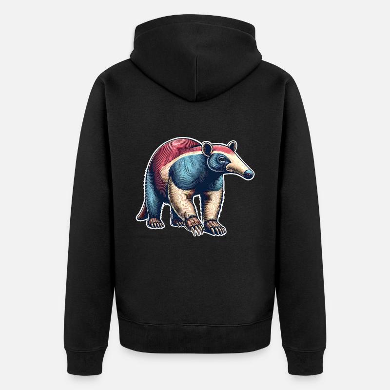 Fourmilier - Veste à capuche bio Premium Unisexe - noir