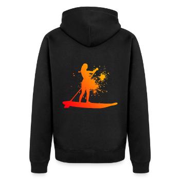 Standup Paddling Standup Paddle Standup Paddleboar - Veste à capuche bio Premium Unisexe - noir - Dos - Nico (187cm)