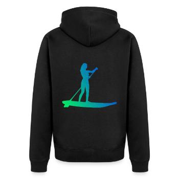 Sup Standup Paddleboard Standup Paddle Standup P - Veste à capuche bio Premium Unisexe - noir - Dos - Nico (187cm)