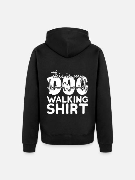 Dog Pet - Unisex Premium Organic Zip Hoodie - black