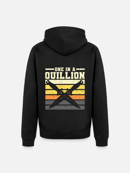 Collecting knives - Unisex Premium Organic Zip Hoodie - black