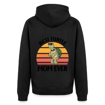 Idées cadeaux de tortues pour les femmes | Animaux - Veste à capuche bio Premium Unisexe - noir - Dos - Nico (187cm)