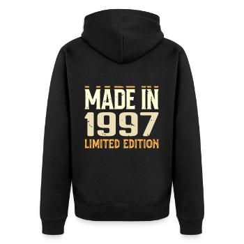 Cadeau Anniversaire 1997 Génial Depuis 1997 Retro - Veste à capuche bio Premium Unisexe - noir - Dos - Nico (187cm)