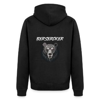 Berserker Ours Guerrier Odin Runes Kompas nordiques - Veste à capuche bio Premium Unisexe - noir - Dos - Nico (187cm)