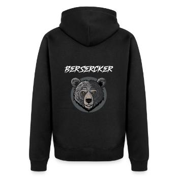 Berserker Ours Guerrier Odin Runes Kompas nordiques - Veste à capuche bio Premium Unisexe - noir - Dos - Nico (187cm)