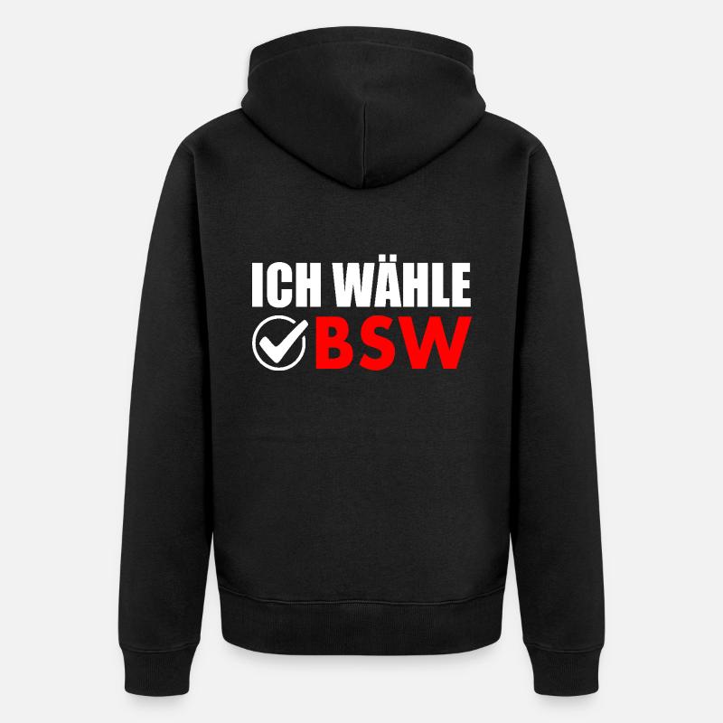 Je choisis BSW - Veste à capuche bio Premium Unisexe - noir