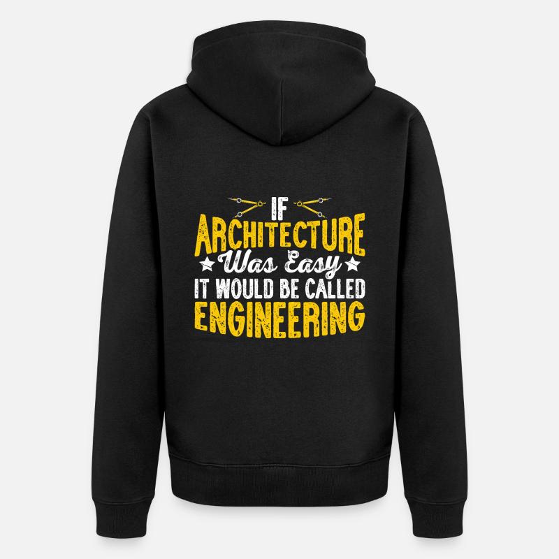 Architecte - Veste à capuche bio Premium Unisexe - noir