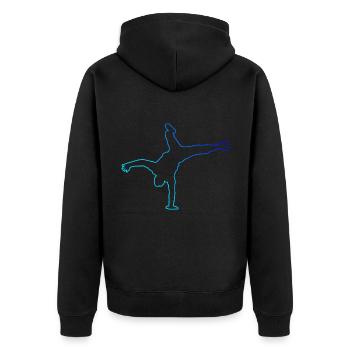 Hiphop Breakdance Femmes Hip Hop Hommes Break Dance - Veste à capuche bio Premium Unisexe - noir - Dos - Nico (187cm)