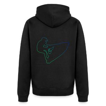 Sports nautiques Femmes Jetski Hommes Jetski Jetski f - Veste à capuche bio Premium Unisexe - noir - Dos - Nico (187cm)
