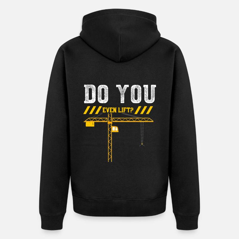 Soulevez-vous même? - Veste à capuche bio Premium Unisexe - noir