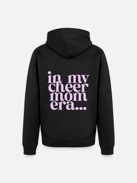 In My Cheer Mom Era - Unisex Premium Organic Zip Hoodie - black