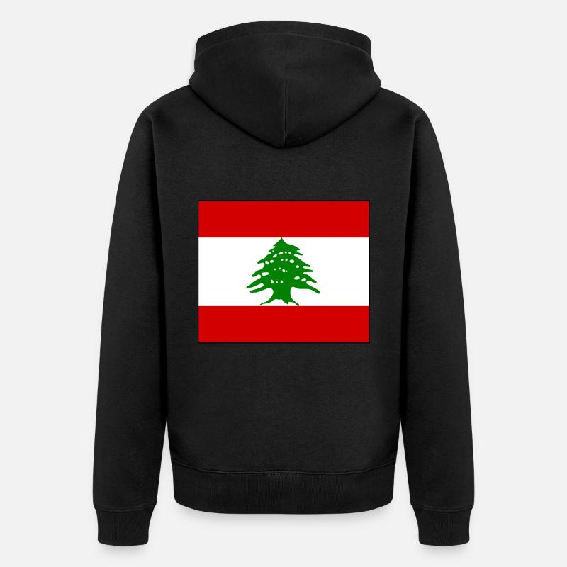 Liban - Veste à capuche bio Premium Unisexe - noir