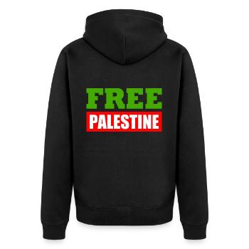 Free palestine - Veste à capuche bio Premium Unisexe - noir - Dos - Nico (187cm)