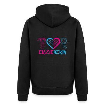 Maternelle Maternelle Profession Enseignant de maternelle - Veste à capuche bio Premium Unisexe - noir - Dos - Nico (187cm)