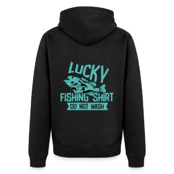 Pêcheur Pêcheur Pêche Canne à pêche Pêche Pêcheur - Veste à capuche bio Premium Unisexe - noir - Dos - Nico (187cm)
