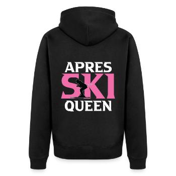 Ski Sking Snowboard Sports d’hiver Skieurs - Veste à capuche bio Premium Unisexe - noir - Dos - Nico (187cm)
