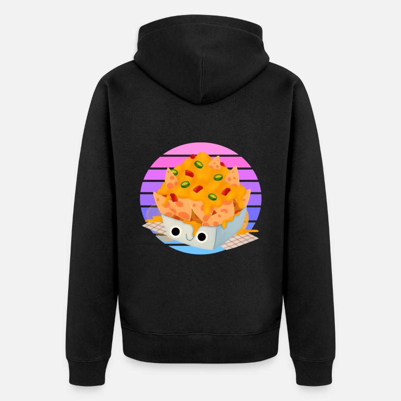 Chili Cheese Nacho Sunset - Veste à capuche bio Premium Unisexe - noir