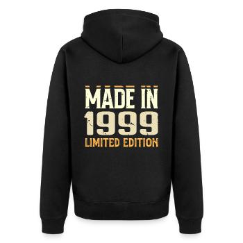 Cadeau Anniversaire 1999 Génial Depuis 1999 Retro - Veste à capuche bio Premium Unisexe - noir - Dos - Nico (187cm)