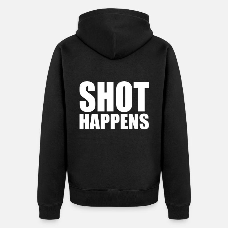 Shot happens - Veste à capuche bio Premium Unisexe - noir