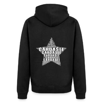 Gardasee Urlaub T-shirt Limone Geschenkidee Sommer - Unisex Premium Bio Zip Hoodie - Schwarz - Hinten - Nico (187cm)
