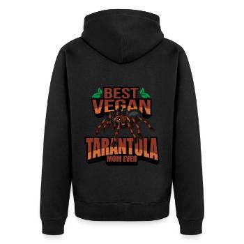 Tarantula - Unisex Premium Bio Zip Hoodie - Schwarz - Hinten - Nico (187cm)